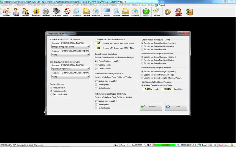 Programa OS Assist�ncia T�cnica para Celular 3.0 Plus