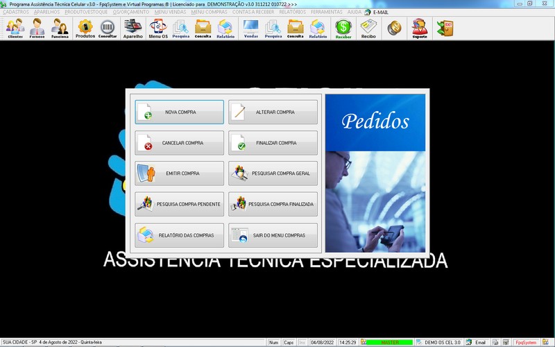 Programa OS Assist�ncia T�cnica para Celular 3.0 Plus
