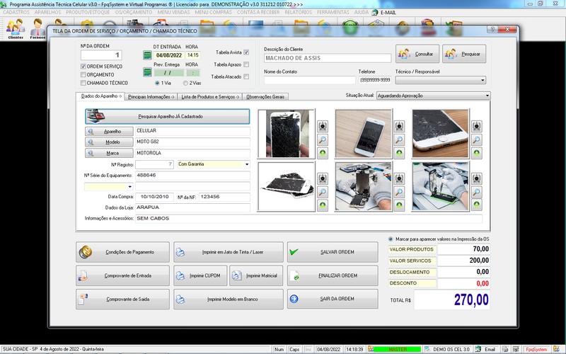 Programa OS Assist�ncia T�cnica para Celular 3.0 Plus