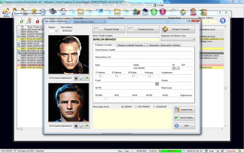 Programa OS Assist�ncia T�cnica para Celular 4.0 Plus