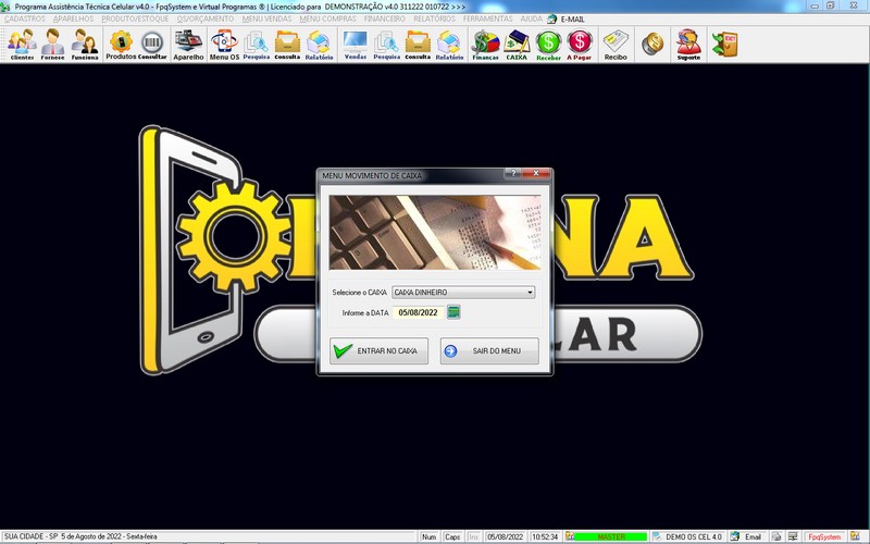 Programa OS Assist�ncia T�cnica para Celular 4.0 Plus