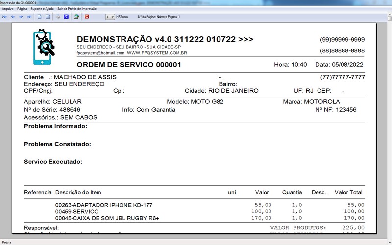 Programa OS Assist�ncia T�cnica para Celular 4.0 Plus