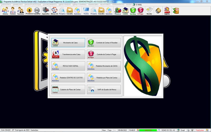 Programa OS Assist�ncia T�cnica para Celular 4.0 Plus
