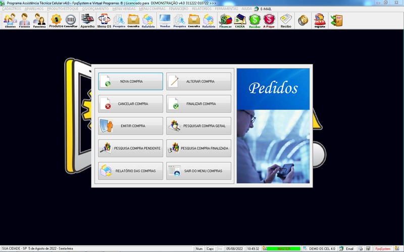 Programa OS Assist�ncia T�cnica para Celular 4.0 Plus