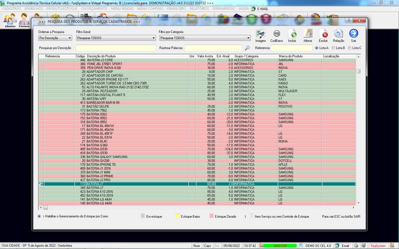 Programa OS Assist�ncia T�cnica para Celular 4.0 Plus