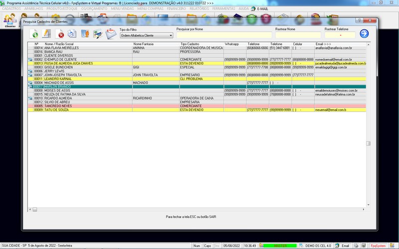 Programa OS Assist�ncia T�cnica para Celular 4.0 Plus