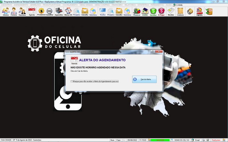 Programa OS Assist�ncia T�cnica para Celular 5.0 Plus