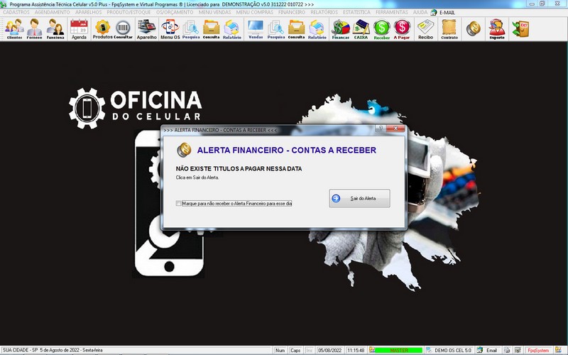 Programa OS Assist�ncia T�cnica para Celular 5.0 Plus