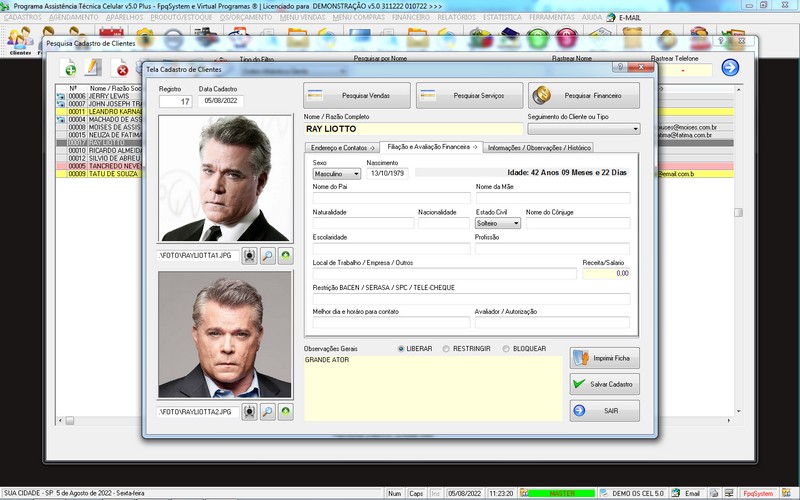 Programa OS Assist�ncia T�cnica para Celular 5.0 Plus