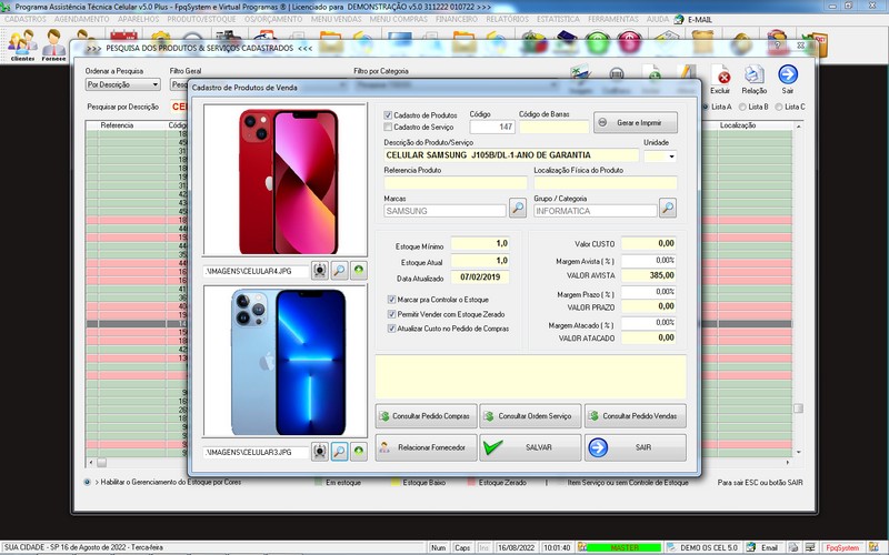Programa OS Assist�ncia T�cnica para Celular 5.0 Plus