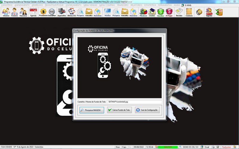 Programa OS Assist�ncia T�cnica para Celular 5.0 Plus
