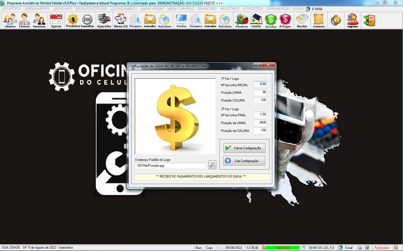 Programa OS Assist�ncia T�cnica para Celular 5.0 Plus
