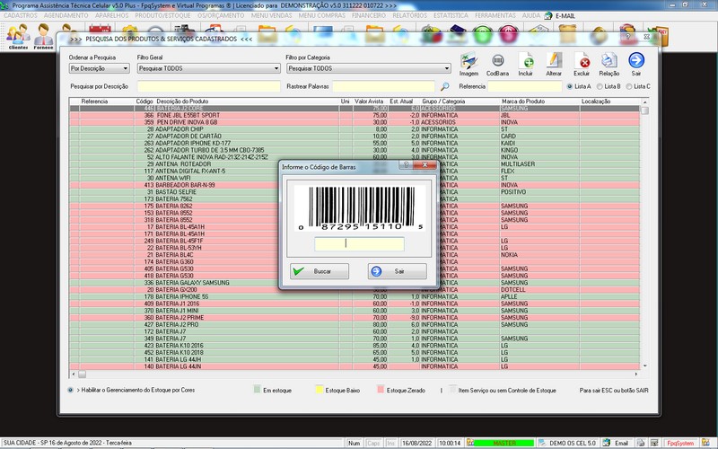 Programa OS Assist�ncia T�cnica para Celular 5.0 Plus