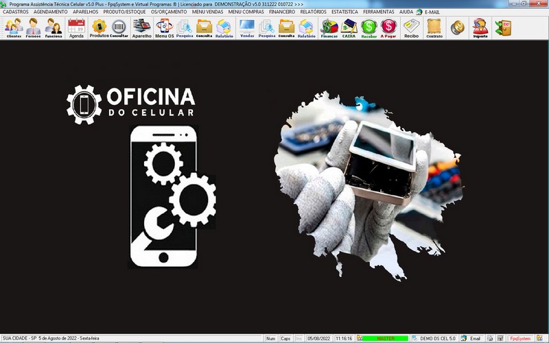 Programa OS Assist�ncia T�cnica para Celular 5.0 Plus
