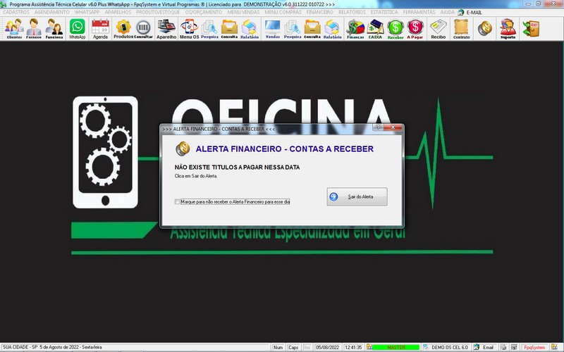 Programa OS Assist�ncia T�cnica para Celular 6.0 Plus