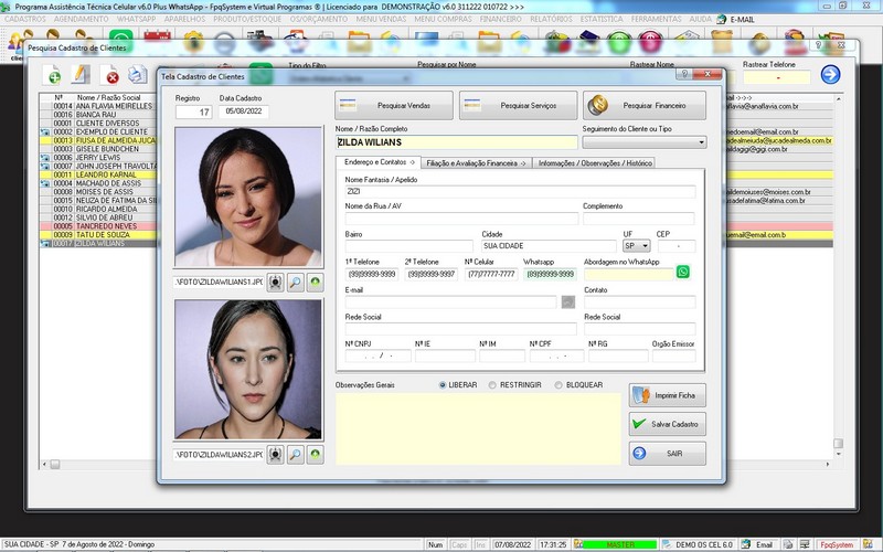 Programa OS Assist�ncia T�cnica para Celular 6.0 Plus