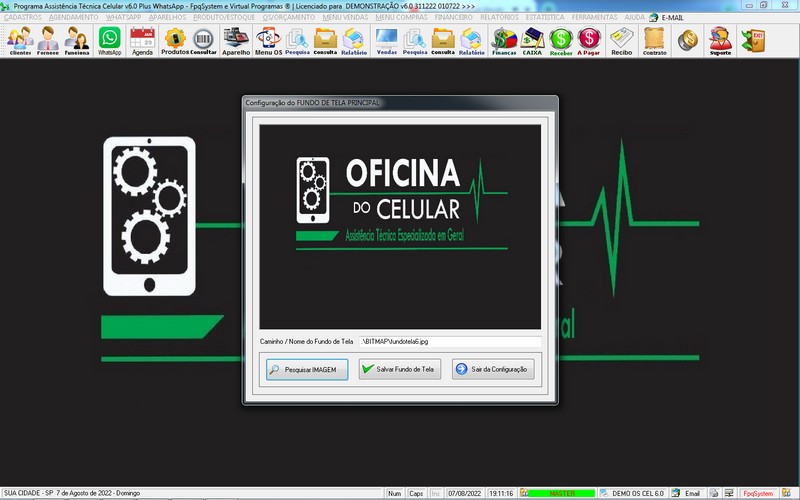 Programa OS Assist�ncia T�cnica para Celular 6.0 Plus