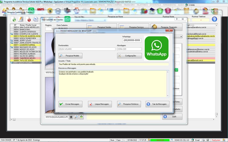 Programa OS Assist�ncia T�cnica para Celular 6.0 Plus