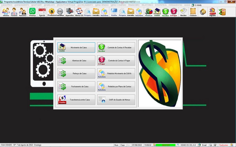 Programa OS Assist�ncia T�cnica para Celular 6.0 Plus
