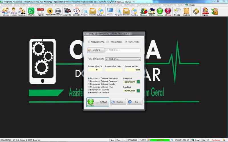 Programa OS Assist�ncia T�cnica para Celular 6.0 Plus