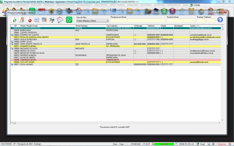 Programa OS Assist�ncia T�cnica para Celular 6.0 Plus