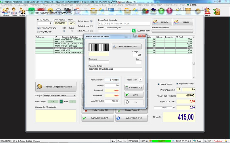 Programa OS Assist�ncia T�cnica para Celular 6.0 Plus