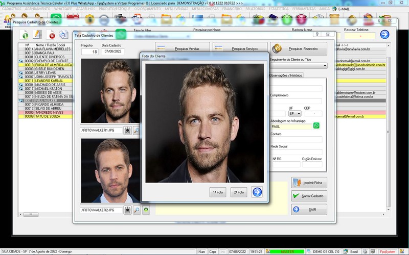Programa OS Assist�ncia T�cnica para Celular 7.0 Plus