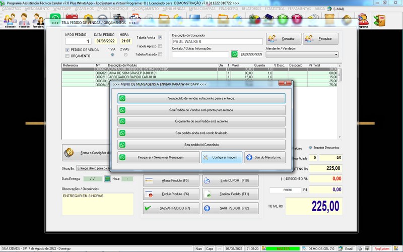 Programa OS Assist�ncia T�cnica para Celular 7.0 Plus