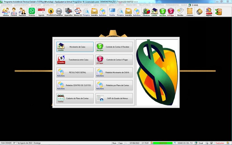 Programa OS Assist�ncia T�cnica para Celular 7.0 Plus