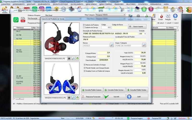 Programa OS Assist�ncia T�cnica para Celular 8.0 Plus