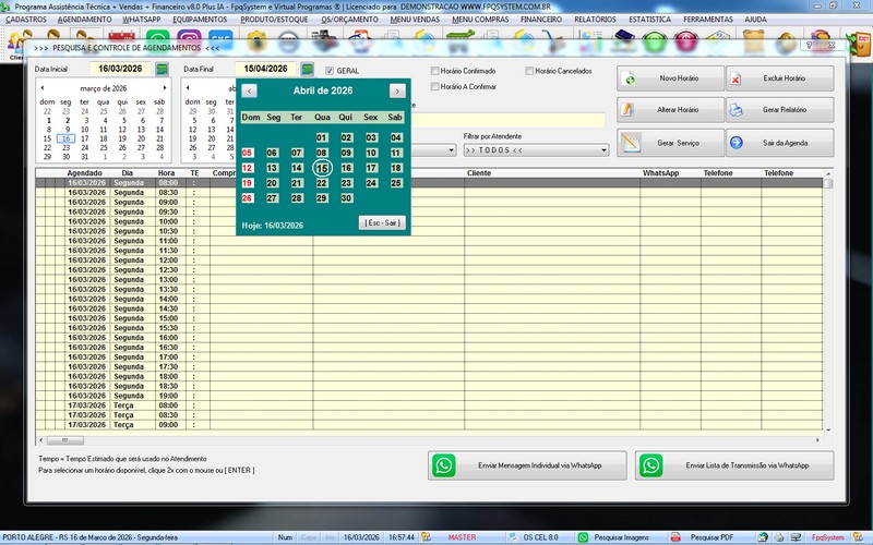 Programa OS Assist�ncia T�cnica para Celular 8.0 Plus
