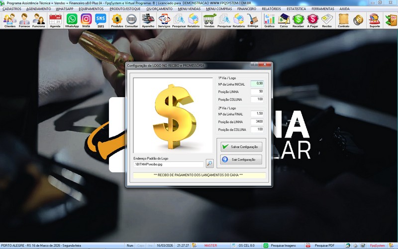 Programa OS Assist�ncia T�cnica para Celular 8.0 Plus