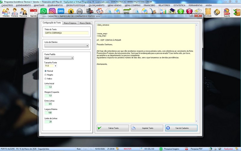 Programa OS Assist�ncia T�cnica para Celular 8.0 Plus