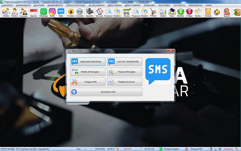 Programa OS Assist�ncia T�cnica para Celular 8.0 Plus