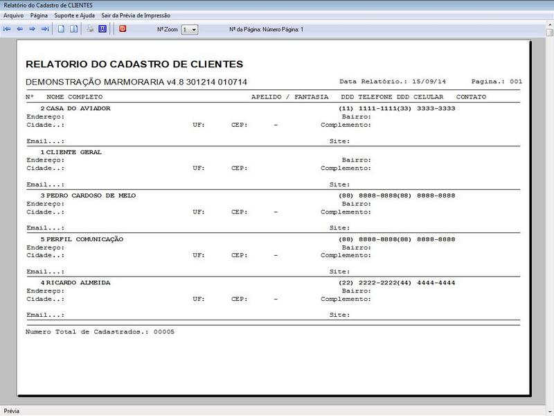 CADASTRO DE CLIENTES