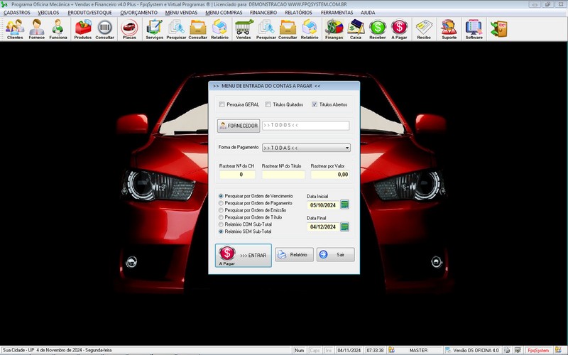 Programa OS Oficina Mecanica com Ordem de Servi�o e Financeiro v4.0