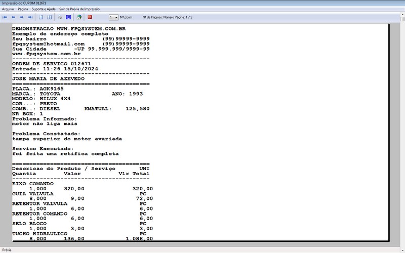 Programa OS Oficina Mecanica com Ordem de Servi�o e Financeiro v4.0