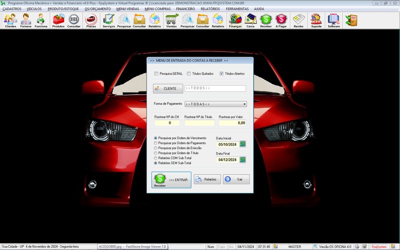 Programa OS Oficina Mecanica com Ordem de Servi�o e Financeiro v4.0