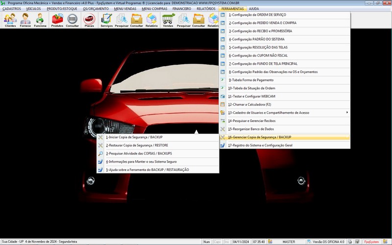 Programa OS Oficina Mecanica com Ordem de Servi�o e Financeiro v4.0