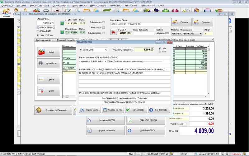 Programa OS Oficina Mecanica com Ordem de Servi�o e Financeiro v4.0