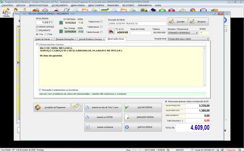 Programa OS Oficina Mecanica com Ordem de Servi�o e Financeiro v4.0