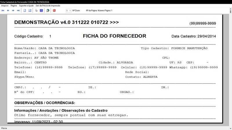 Programa OS Seguran�a Eletr�nica v4.0 - FpqSystem