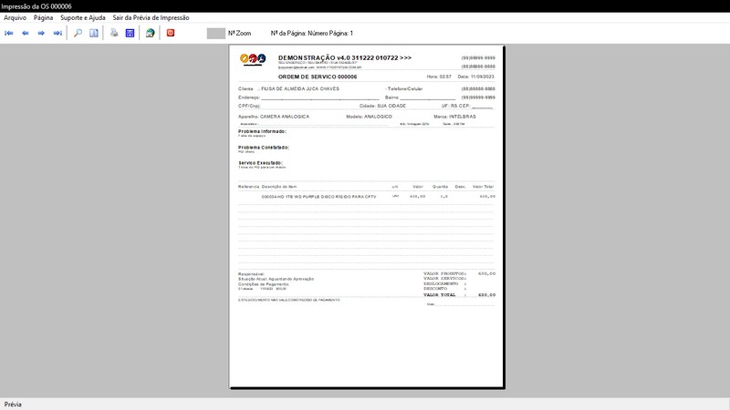 Programa OS Seguran�a Eletr�nica v4.0 - FpqSystem