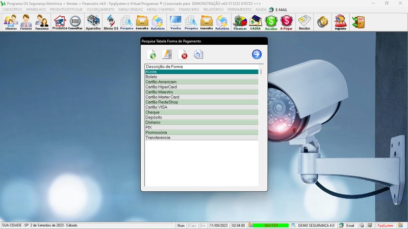 Programa OS Seguran�a Eletr�nica v4.0 - FpqSystem