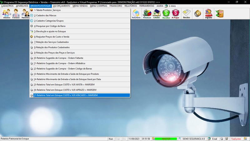 Programa OS Seguran�a Eletr�nica v4.0 - FpqSystem