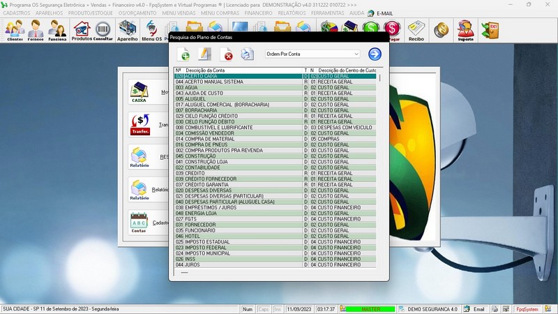 Programa OS Seguran�a Eletr�nica v4.0 - FpqSystem
