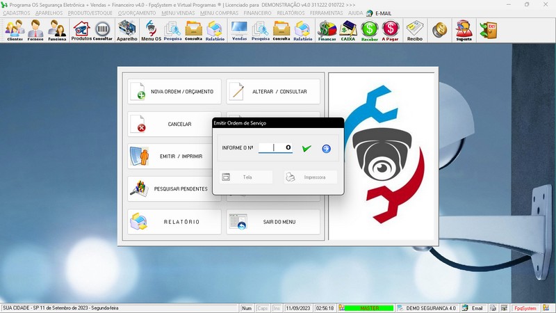 Programa OS Seguran�a Eletr�nica v4.0 - FpqSystem