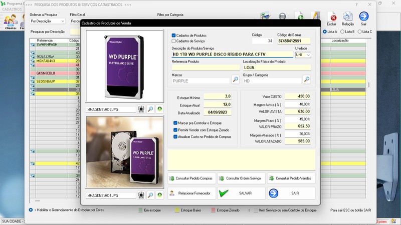 Programa OS Seguran�a Eletr�nica v4.0 - FpqSystem