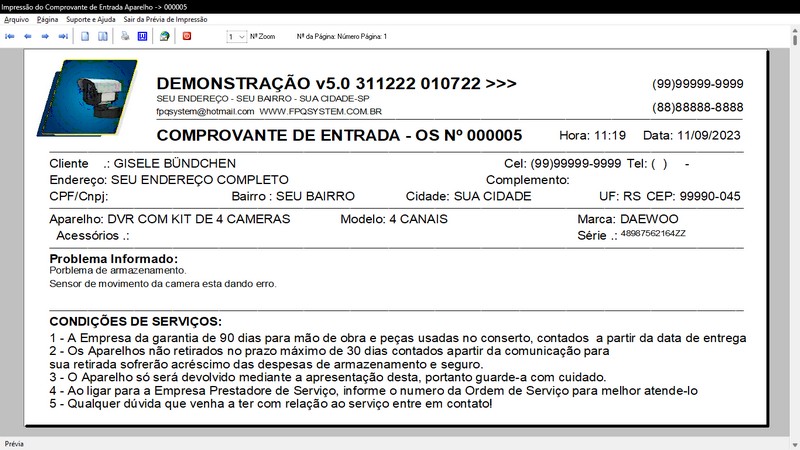 Programa OS Seguran�a Eletr�nica 5.0 Plus