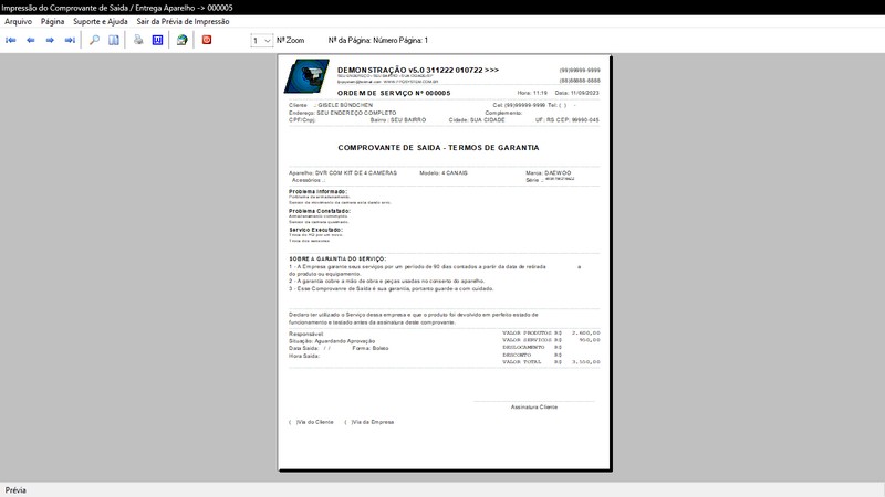 Programa OS Seguran�a Eletr�nica 5.0 Plus